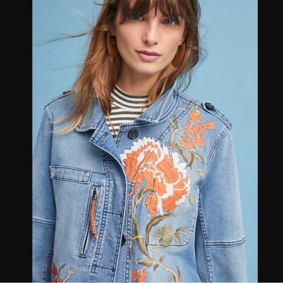 Rare Anthro embroidered
denim jacket
XS Anthropologie - Picture 1 of 11